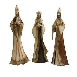  Set of 3 Elegantly Dressed Wise Men Christmas Nativity 