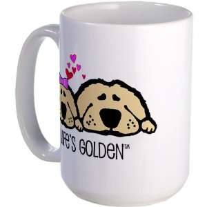  Lifes Golden Valentine Pets Large Mug by  