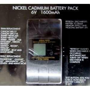   POWER PLUS NICKEL CADMIUM BATTERY PACK 6V 1600mAh