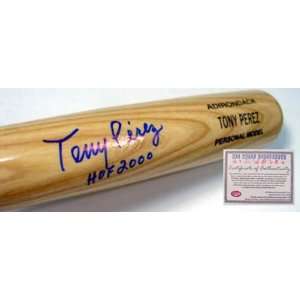  Tony Perez Cincinnati Reds MLB Hand Signed Rawlings Game Model Bat 