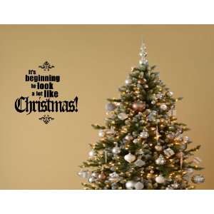  Christmas Decoration Wall Decals Its beginning to look a lot like 