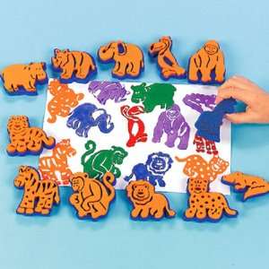  Zoo Animals Stamps (1 dz) Toys & Games