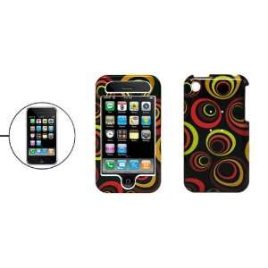   Plastic Case with Multi color Ring for Apple Iphone 3g Electronics