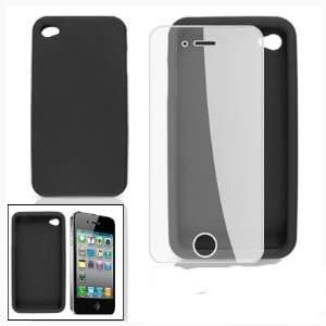   Silicone Back Case + Screen Guard for Apple Iphone 4g 4 Electronics