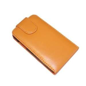  Modern Tech Orange Leather Flip Case for Apple iPod Touch 