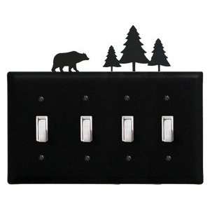  Bear/Piecene Quad. Switch Electric Cover