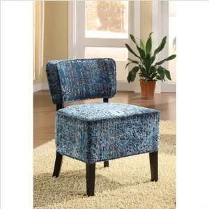  Blue Armen Living St. Croix Armless Club Chair Furniture 