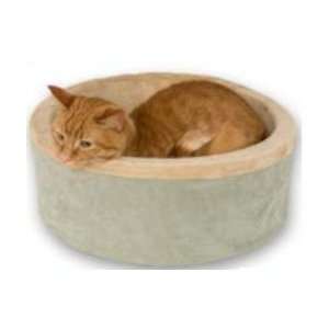    3194 20 in. x 20 in. Thermo Kitty Bed   Sage Tan