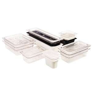  Cambro 24LPCW135 Food Pan Lid 1/2 Size Long Clear Polycarbonate NSF 