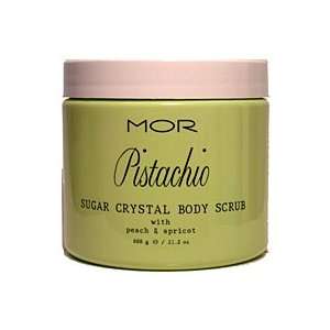 Mor Pistachio Sugar Crystal Body Scrub With Peach & Apricot 21.2 Oz 