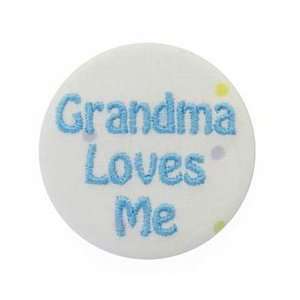  Grandma Loves Me Blue on Dots Baby