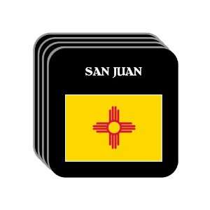  US State Flag   SAN JUAN, New Mexico (NM) Set of 4 Mini 