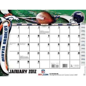  Turner Denver Broncos 2012 22x17 Desk Calendar Sports 