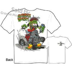 SIZE Medium Ed Roth Shirt Ford Coupe Mothers Worry Rat Fink T Shirt Ed 