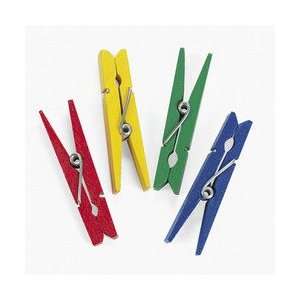  BRIGHT COLORED CLOTHESPINS (50 PIECES)   BULK Toys 