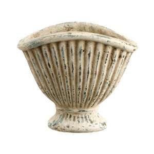   Terra Cotta Fan Shaped Container Stone (Pack of 6)
