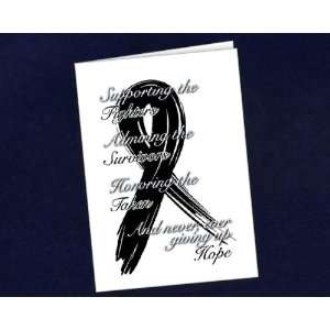  Black Ribbon Card   Honoring (12 Cards/envelopes 