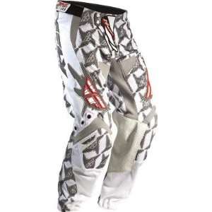   Fly Racing Kinetic Mesh Pants   2011   30/White/Silver/Red Automotive