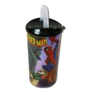  Spectacular Spiderman 17oz Lentincular Fun Sipper Cup 