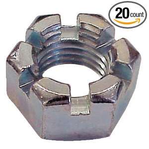 10 Coarse Thd., Grade 2 Slotted Hex Nuts (20 Per Package)  