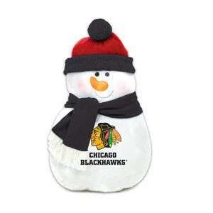 Chicago Blackhawks Snowman Pillow 