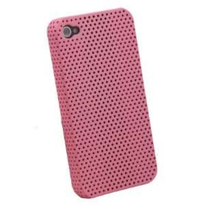  Pink Net Hard Case Accessory for iPhone 4 4G Cell Phones 