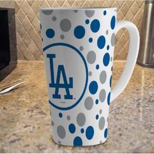  L.A. Dodgers 16oz. Polka Dot Ceramic Latte Mug