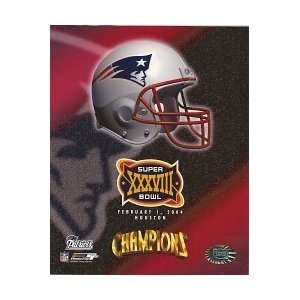    New England Patriots Super Bowl 38 Helmet Photo