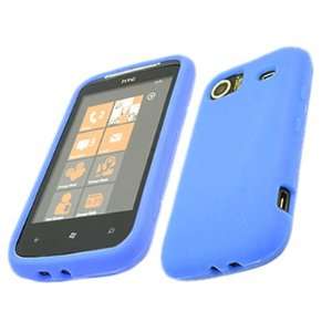   SoftSkin BLUE Silicone Case Cover Skin for HTC Mozart 7 Electronics
