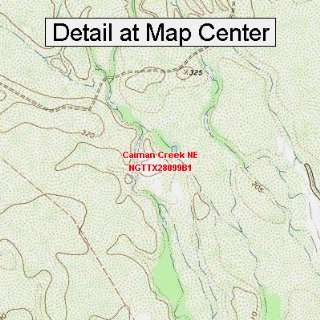  USGS Topographic Quadrangle Map   Caiman Creek NE, Texas 