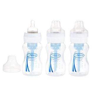 Dr. Browns BPA Free Polypropylene Natural Flow Wide Neck Bottle, 8 oz 