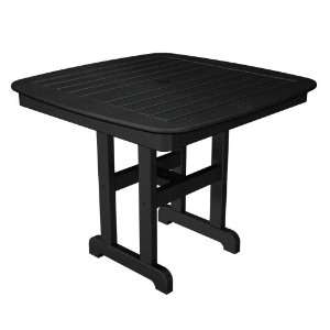  Trex Outdoor Yacht Club 37 Dining Table in Charcoal Black 