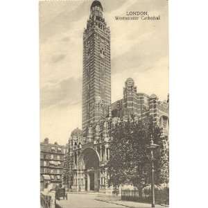  1940s Vintage Postcard Westminster Cathedral   London 