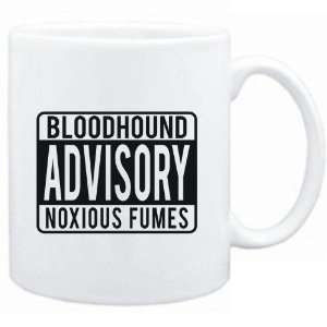   Mug White  Bloodhound ADVISORY NOXIOUS FUMEs Dogs