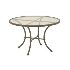   Cast Aluminum 60 Round Glass Patio Dining Table Patio, Lawn & Garden