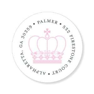  Princess Crown White Stickers 