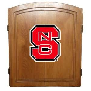  North Carolina State Wolfpack Varsity Dart Board Cabinet 
