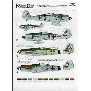  Kommandeur Decals 1/72 FW 190 Decals