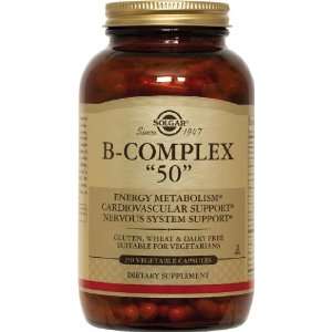  Solgar   B Complex 50, 50 mg, 250 veggie caps Health 