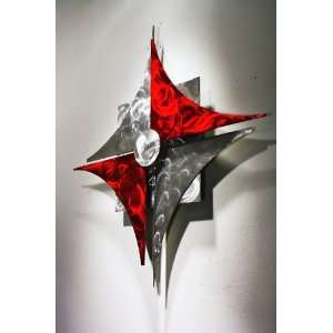 Metal Wall Art Sculpture, Abstract Art Star, Design by Wilmos Kovacs 