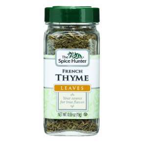 The Spice Hunter Thyme, French, Leaves, 0.69 Ounce Jars (Pack of 6 