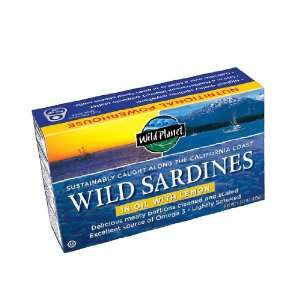 Wild Planet Sardines in Lemon Sauce (24 cans)  Grocery 