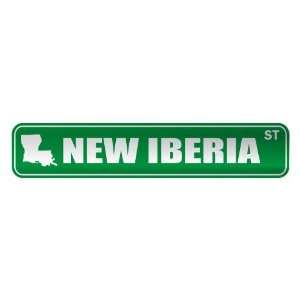     NEW IBERIA ST  STREET SIGN USA CITY LOUISIANA