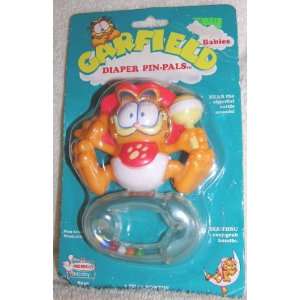  1990 Older Garfield the Cat Baby Rattle Toy Toys & Games
