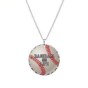  Necklace Circle Charm Baseball Equals Life Artsmith Inc Jewelry