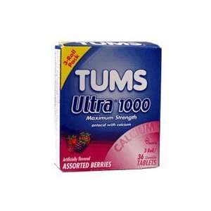  Tums Ultra 1000 Antacid, with Calcium, Maximum Strength 