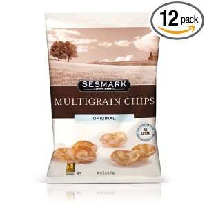 Sesmark Multigrain Chips Original, 2.75 Ounce Bags (Pack of 12 