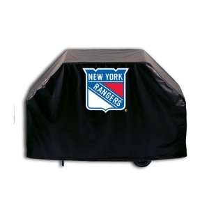  New York Rangers Logo Grill Cover on Black Vinyl Sports 