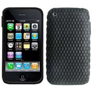  Apple Iphone 3g Rubber Silicone Case, Rubber Skin   Black 