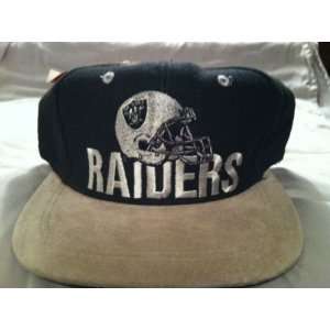  Los Angeles Raiders Vintage Suede Snapback Hat Everything 